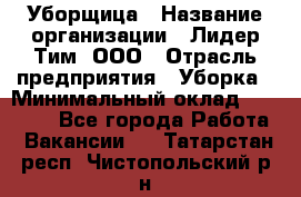 Уборщица › Название организации ­ Лидер Тим, ООО › Отрасль предприятия ­ Уборка › Минимальный оклад ­ 15 000 - Все города Работа » Вакансии   . Татарстан респ.,Чистопольский р-н